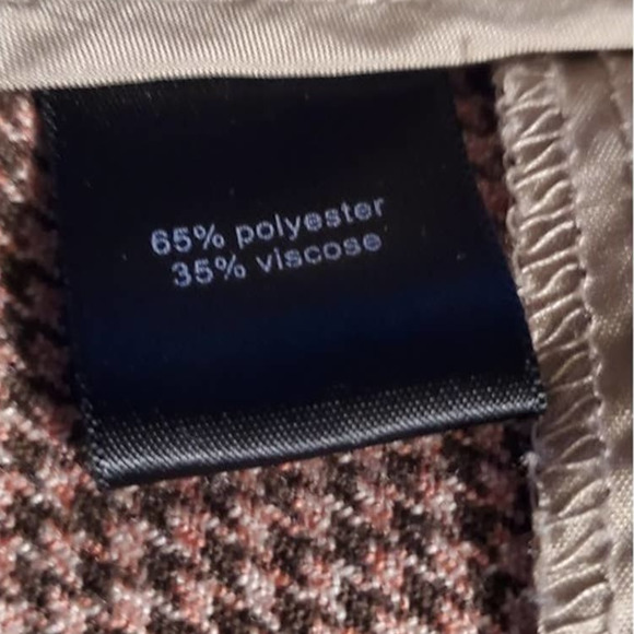 The Limited Women's Brown Pink Houndstooth pattern Wide Leg Trouser Plus 16 - Picture 4 of 7